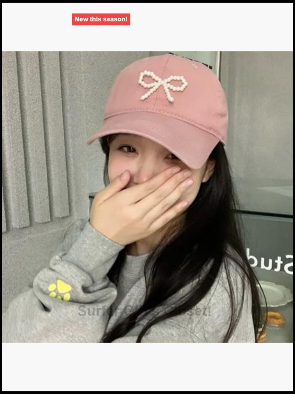 Coquette Bow Baseball Hat Ponytail Cap Distressed Trucker Hats For Women View 6